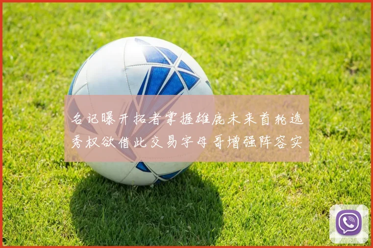 名记曝开拓者掌握雄鹿未来首轮选秀权欲借此交易字母哥增强阵容实力